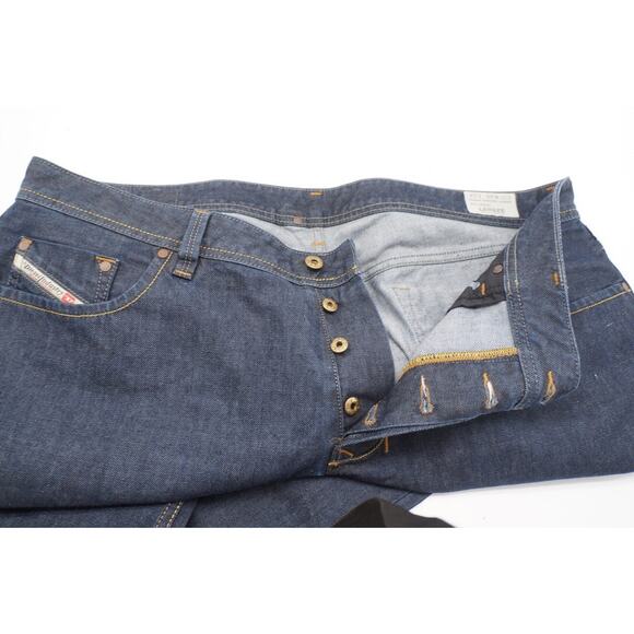 Mens Diesel LARKEE Jeans W40 L34 Dark Wash Straight Leg Blue Button Up - Picture 4 of 12